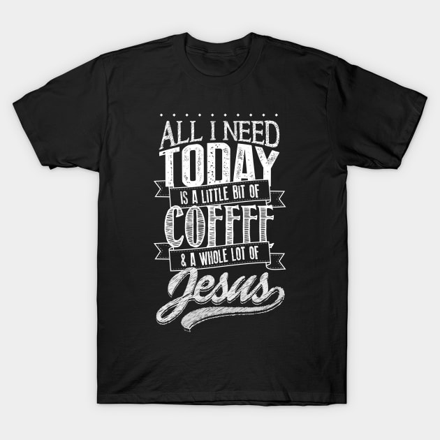 Jesus and Coffee Christian Tshirt T-Shirt by ShirtHappens